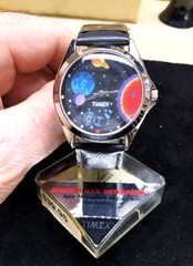 Vintage Men’s Timex Star Trek Rotating USS Enterprise Watch New With Tags + Box