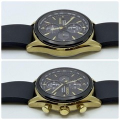 Seiko Makina Sportiva Solar Watch 41mm Black Dial wrist 20.5cm/8.1in