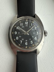 Vintage Ball Automatic 25 Jewel Eta 2821 24 Hr Dial Field Watch Working