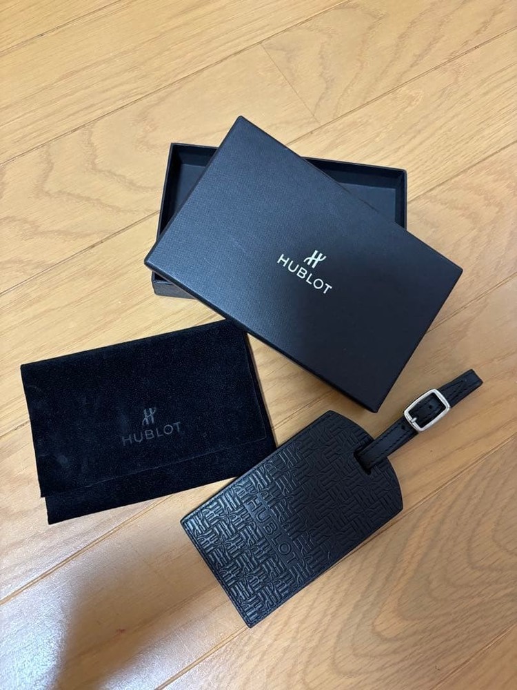 Hublot Iconic Embossed Luggage Tag Non-sale Authentic Leather Strap