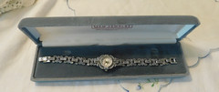 Sterling Silver Marcasite Quartz Watch 925 Art Deco Style WORKS