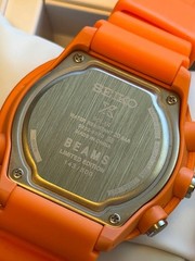 Seiko Collaboration BEAMS Watch Solar Tuna Can Orange Excellent condition JP