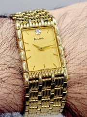 Bulova Diamond Quartz Men’s Watch SWISS 2000 Vintage Quartz New Battery