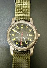 Vintage Type A-D Mil Spec W-6433 Men’s Quartz 31.5mm Military Field Watch