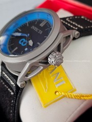 Invicta – CORDUBA – Black Nylon Strap – Brushed Gray Case / Blue mens watch