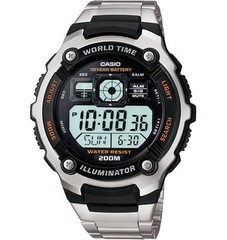 Casio AE2000WD-1AV, Watch, 5 Alarms, World Time, 200 Meter WR, 10 Year Battery