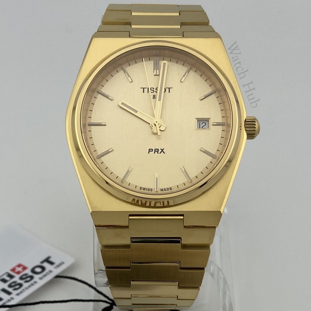 Tissot PRX Men’s Quartz Watch Champagne Gold 40mm Dial – T137.410.33.021.00