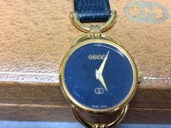 GUCCI 6000L Women’s Quartz Dial Watch ~ Gold/Black ~ Not Tested ~ Parts Only