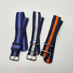 Heavy Duty Woven Ballistic Nylon Watch Bands 20 mm 3 Patterns