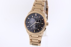 Citizen BL5483-55E Eco-Drive Chandler Alarm Chrono Rose Gold Stainless Watch