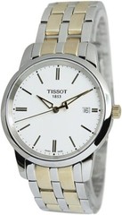 Tissot Men’s T033.410.22.011.01 White Dial Classic Dream Watch Two-Tone Timeless