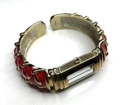 GOSSIP Bracelet Watches Gold Tone Red Blue GSP484 & GSP488 NEED BATTERIES