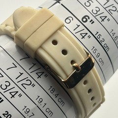 Accutime Watch Corp Women’s Casual Watch White Silicon Band New Battery