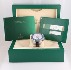 Rolex Yacht-Master II 116680 Stainless Steel 44mm Blue Ceramic Bezel-BOX/PAPER