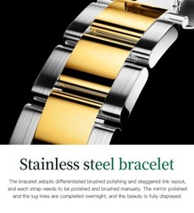 Automatic Mechanical Waterproof OLEVS Luxury Watch Men’s Men Date Strap
