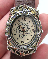 Carolyn Pollack Sterling Silver Watch Brass Copper Mixed Metal NO BACK UNTESTED