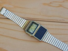 Vintage Casio Data Bank Calculator Alarm Digital Watch DBC-600G module 563 JAPAN