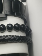 INC International Concepts Men’s Black-Tone Bracelet Watch 45mm 3-Pc NIB – JLY02
