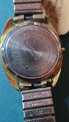 Vantage 17 Jewels Unisex Wristwatch Gold Tone Missing The Crown. Start/stop.