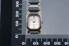 [Exc+5] Seiko Creo 4N20-5020 Rectangle Qz Ladies Watch Vintage 1988 From JAPAN