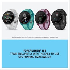 Garmin Forerunner 165 Music Running Smartwatch GPS Heart Rate – Black