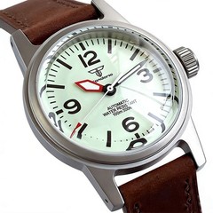 Tandorio 20ATM 36mm Mens Vintage Pilot Auto Watch For Miyota 8215 Sapphire Glass