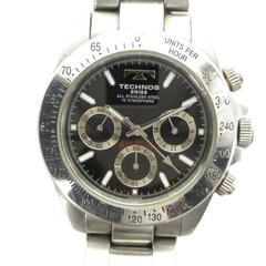 Technos Men’s Quartz Chronograph Watch 40mm Silver Stainless Steel AB