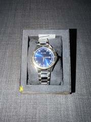 Bulova Men’s Corporate Collection Two Tone Blue Dial 30mm Watch. BRAND NEW