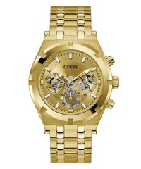 Guess Men’s Continental Multi-Function Gold Tone Quartz Watch – GW0260G4 NEW