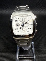Seiko Premier Chronograph 7T62-0BG0 – White Dial Stainless Steel Men’s Watch