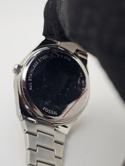Unique Stone Dial Fossil Scarlette Unisex Analog Watch Twotone Stainless ES🔥👀