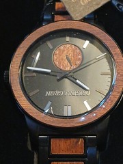 Original Grain The Barrel Sapele Matte Black Steel Mens Watch