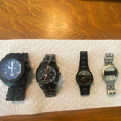 Four wristwatches- Invicta Seaspider, Seiko Chrono, Seiko Sports 100, Android