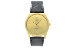 Rolex Cellini 32mm vintage 3804 18k yellow gold champagne dial 1976 box Mint