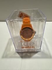Authentic Ice Watch, Sili Orange Small Unisex Quartz Watch, Water Resistant