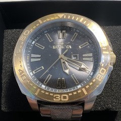 Invicta Speedway 48932 Men’s 48mm Black Dial 46mm Gold Bezel SS Bracelet Date