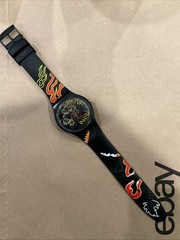 Swatch DRAGON IN WIND PAY Chinese New Year Watch Black Lunar SO29Z137-5300