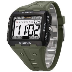 Men Digital Sport Watch Illuminator LED Backlight Stopwatch Daily Alarm Watch US