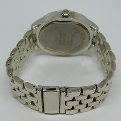 FMD Chrome FMDAZ2014 Silver Tone Quartz Analog Men’s Watch Sz.7 3/4″ New Battery