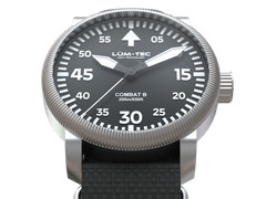 Lum-tec Dive Watch Combat B73 200M BGW9 Super-Luminova 2 straps US Made 43mm NIB