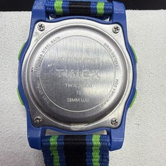 Timex Time Machines Digital Watch TW7C26000 Blue Black Green Working Read