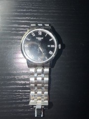 Tissot 1853 Men’s Quartz Swiss Made Sapphire Black Roman Dial Missing 4-5 links