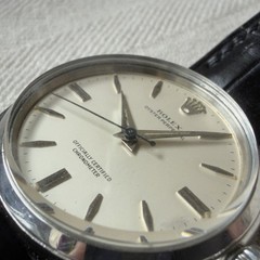 Rolex Oyster Perpetual Ref 6564 Automatic Chronometer 34mm Steel White Dial