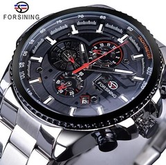 Big Self Winding Sport Watch. Day Month Date Waterproof Mens Watch Great Gift