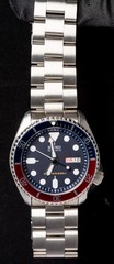 Seiko SKX009 Pepsi Diver Navy Dial Men’s Automatic 7S26A Vintage Watch– Working