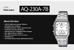 Casio Vintage White Men’s Watch – AQ-230A-7BMQ