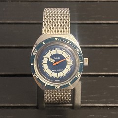 ‼️Vintage Timex Marlin Calendar 🛟Skin Diver 🤿Watch [1977]
