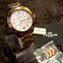 Working COACH Watch Rose Gold 14501780 Tristen
