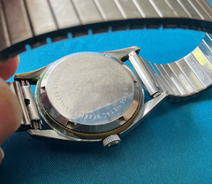 Vntg. Timetone 21J Self-Winding Watch/Runs Briefly Watchmaker Estate Parts Rep