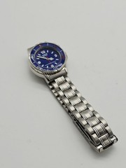 Lorus Sports V821-1070 Diver Style Blue Dial Quartz Watch 100m Wr New Battery